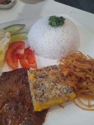 Vegan com tam at THE TCHING - Phở Chay & Coffee in Ho Chi Minh City