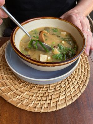 Miso soupp  at MARU in Weligama