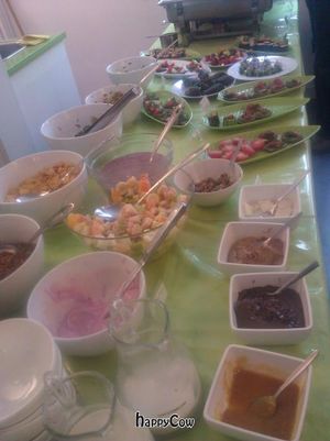 The amazing Veganz raw/cooked vegan buffet every Sunday! at Veganz Buffet Brunch - ExtraVeganz in Berlin