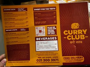   at Curry Club - Cape Town in Cape Town