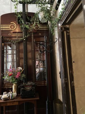 View from the little booth we enjoyed the coffee from  at Aufzug Café in Vienna