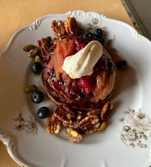 Vegan pancakes   at Koffiehuis De Goede Morgen in Vinkeveen