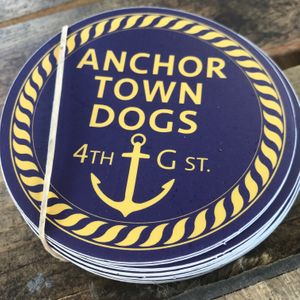 Logo at Anchor Town Dogs - Food Cart in Anchorage