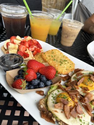 I added a side waffle, it doesn’t come with it.  at A Lo Vegano in Orlando