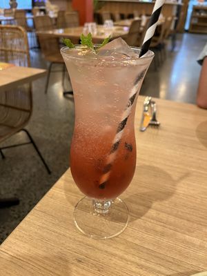 Berry mocktail   at Pepe's in Wynnum
