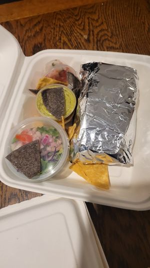 Vegan Burrito at El Mexicano Zapata Express in Rotorua