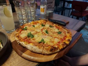 Waikiki pizza at BrewDog   in Perth