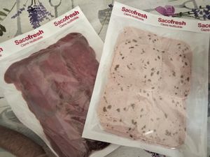 'Mortadela' de olivas y 'jamón' curado at El Vegans  in Vilanova I La Geltru