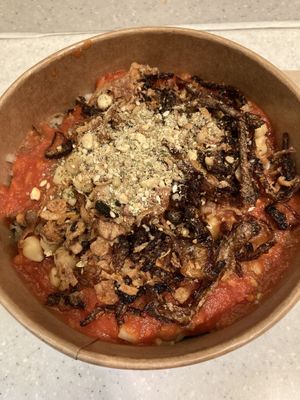 Classic koshari bowl  at Koshari Street in London