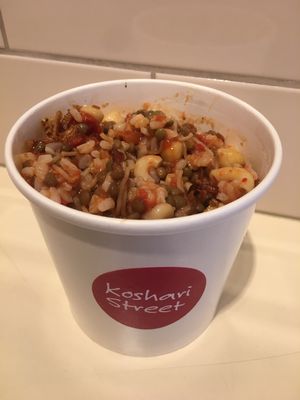 Vegan Koshari mixed up at Koshari Street in London