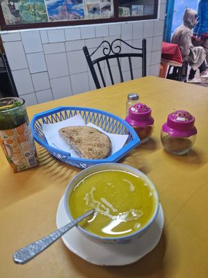 Soup and tea at Baissara Ansara in Chefchaouen