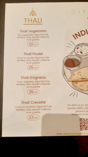 Menu page 1 #Veganuary at Dix Neuf in Neuchatel