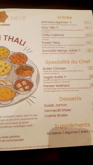 Menu page 2 #Veganuary at Dix Neuf in Neuchatel
