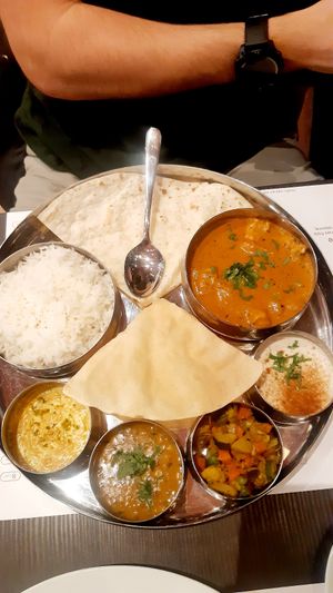 What the Thali looks like #Veganuary at Dix Neuf in Neuchatel