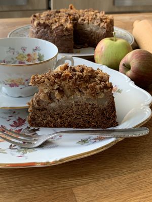 Glutenvrije apoelkruimeltaart  at Home Bakery Suus in Tervuren