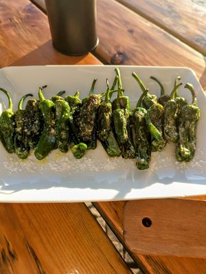 Padron peppers #Veganuary at Água Salgada in Sagres