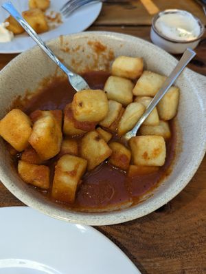 Batatas bravas #Veganuary at Água Salgada in Sagres