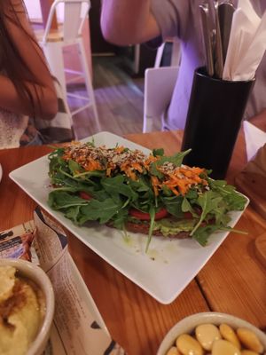 bruschetta at Água Salgada in Sagres