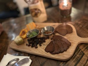 Vegan charcuterie board  at The Good Life in Solvang