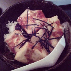 Agadashi tofu is one of my favourites.  at The B-Well Sushi and Cafe in Halifax