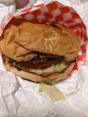 Klassic Burger at The Krazy Vegan in Miramar