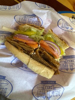 Vegan Turkey and cheese   at Beach Hut Deli & Tap Room by DOCO in Sacramento