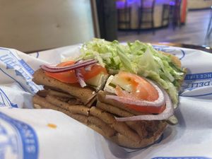 Vegan meat at Beach Hut Deli & Tap Room by DOCO in Sacramento