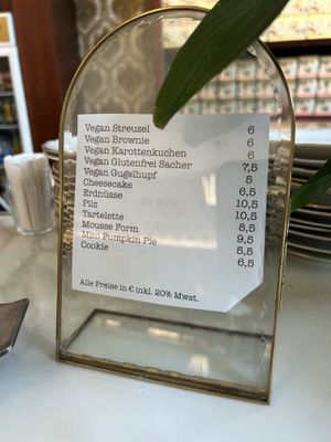menu  at Adlerhof in Vienna