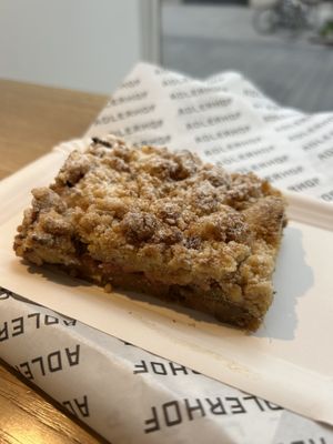 Rhabarber Crumble 6€  at Adlerhof in Vienna