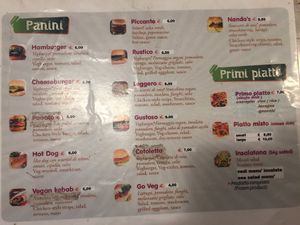 Burger Menu at Nanda's in Lucca
