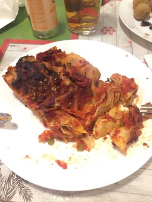 Lasagne  at Nanda's in Lucca