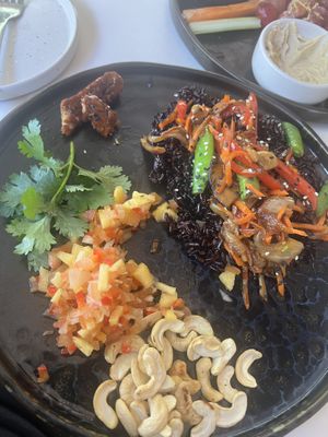 The initial tempeh pieces   at Shaka  in Ao Nang