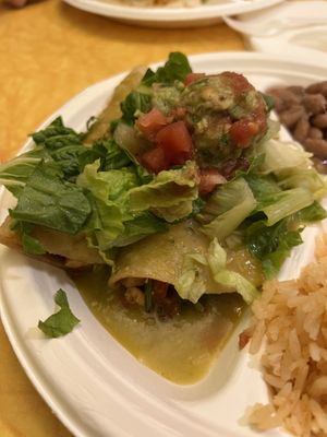  Enchiladas   at Federico's Fresh Mex Cuisine in Hanalei