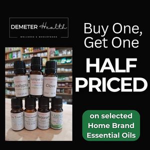 Essential oils are nature's gifts; they offer a great way to heal and maintain our well-being! For a limited time, you can buy one and get one half-price! 
 at Demeter Health in Sandbach