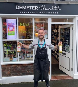 Who: Demeter Health! Sarah, Alex & Mark 👩👩🏽🧑🏽
Where: 15 Welles St, Sandbach CW11 1GT
When: 9-4 today 🪧
Why: because we are your local health food shop!  at Demeter Health in Sandbach
