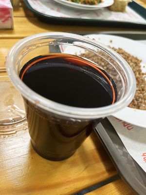 Homemade blackcurrant compote. Incredibly aromatic, highly recommend! at Road Police of the Republic of Armenia Cafeteria in Yerevan