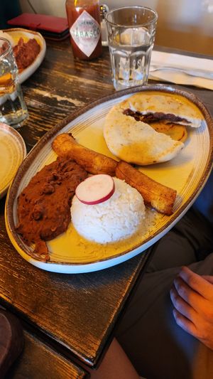Vegetarian platter at Salvatoria Kitchen & Bar in Queens