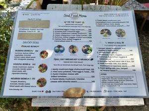 Menu  at Soul Café & Shop in Pai