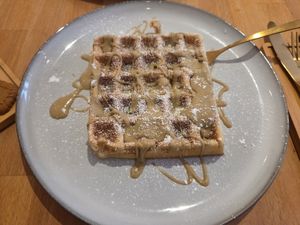 Pistazien-Waffel at YAM Café & Deli in Recklinghausen