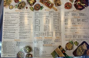 Updated Menu  at Bhanu's Indian Grocery and Cuisine in San Gabriel