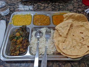Vegan Thali at Bhanu's Indian Grocery and Cuisine in San Gabriel
