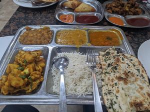 Vegan Thali at Bhanu's Indian Grocery and Cuisine in San Gabriel