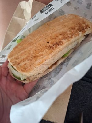 Vegan sandwich (without mushrooms unfortunately they didn't have any) at CEB - Ultimate Sandwich Station - T1 in Cebu