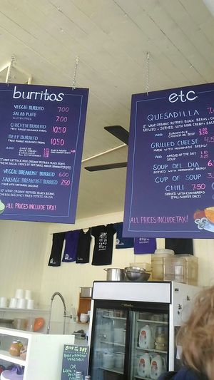 Menu at Dee Dee's Ice Cream in Halifax