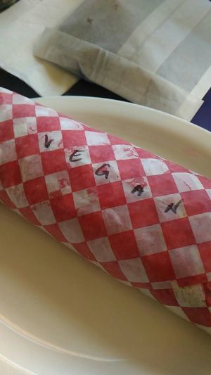 Vegan burrito at Dee Dee's Ice Cream in Halifax