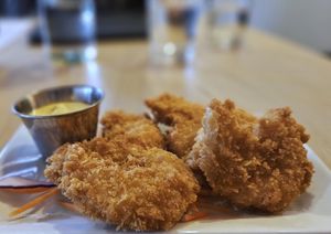 Joyful bliss (fried shrimp) at Alice & Friends at The Glen in Glenview