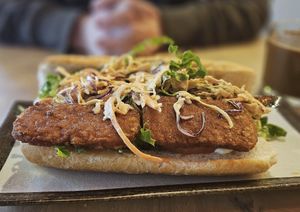 Spam MI Sandwich at Alice & Friends at The Glen in Glenview