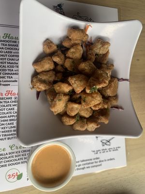 Popcorn Nuggets (soy protein)  at Alice & Friends at The Glen in Glenview