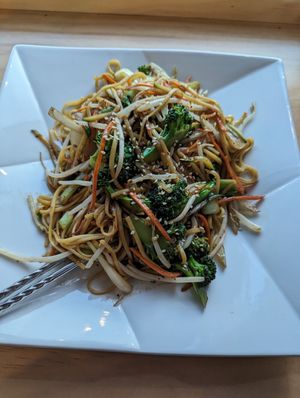 Chow mein at Alice & Friends at The Glen in Glenview