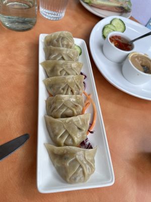Dumplings starter   at Alice & Friends at The Glen in Glenview